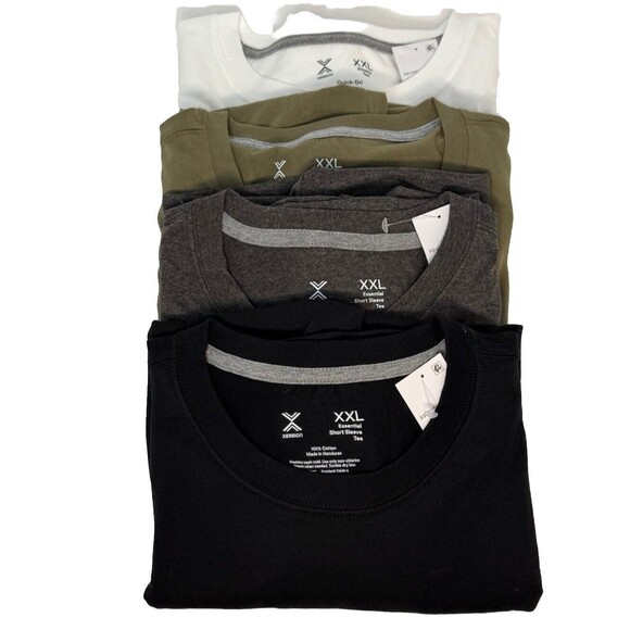 Xersion Bundle Lot 4 Men’s Tagless Lightweight Crew Neck T-shirts Size XXL NEW! - Picture 1 of 16